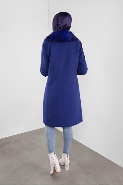 Alvina Пальто 90102 - З коміром з хутром і ґудзиками