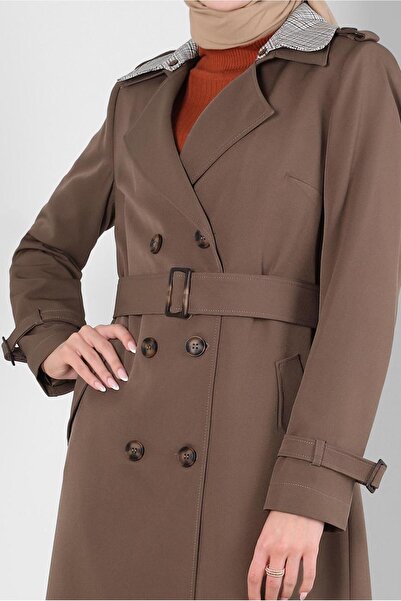Alvina KRUVAZE YAKA KEMERLİ TRENÇKOT 10826