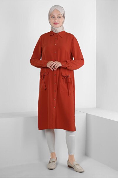 Alvina Lace Up Buttoned Tunic - 43859