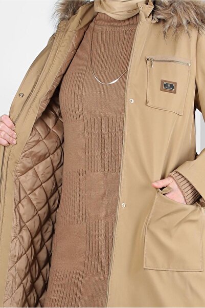 Alvina KAPÜŞONU KÜRKLÜ PARKA 90370
