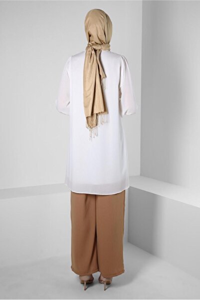 Alvina STONE STRIPED RIFFIR DETAIL TUNIC 43856