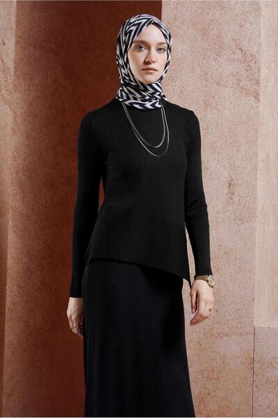 Alvina ASİMETRİK KESİM TRİKO KAZAK 45008