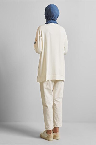 Alvina TAŞ BASKILI EŞOFMAN TUNİK 45570