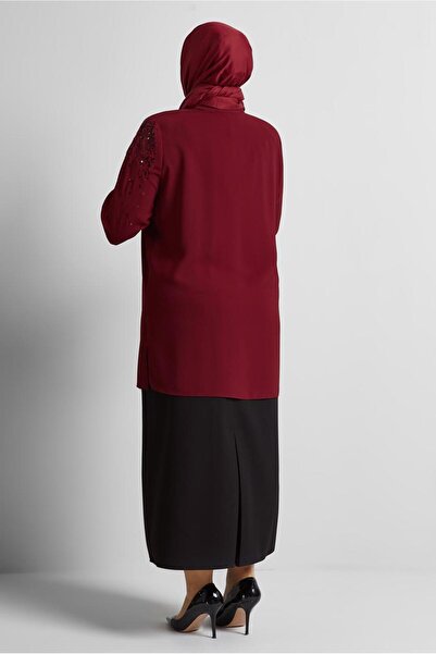 Alvina Pul Sequence Embroidered Plus Size Tunic 20709