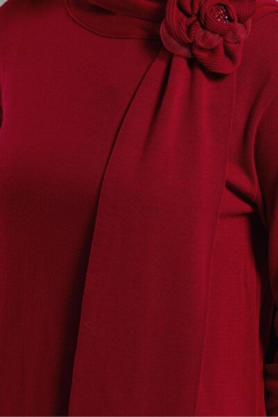 Alvina Brooche Detailed Knitwear Tunic 44913