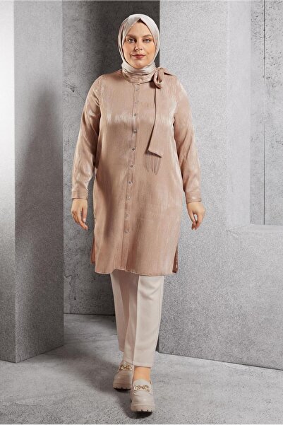 Alvina Binding Detailed Jacquard Tunic 20635