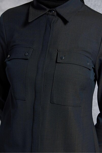 Alvina Shirt Collar Tesetur Tunic 45115