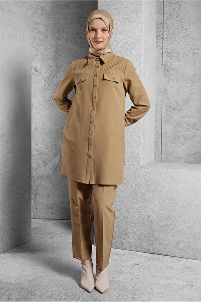 Alvina 45117 Model Shirt Collar and Pants Set