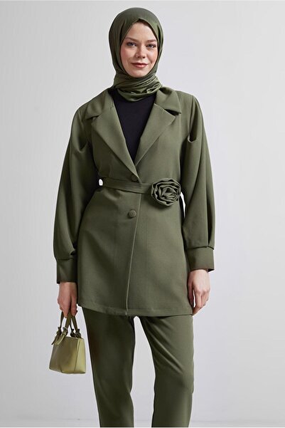 TRENDTESETTÜR Women's Rights Belted Trousers Suit t 5816