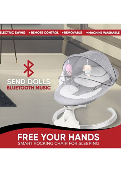 Cady One Baby Rocking Chair Bluetooth and Music with Remote Control, Electric Rocking Chair