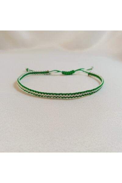 Crystal Atelier Unisex Örgü Taraftar Makrome Bileklik-Taraftar Bileklik-Hediy...