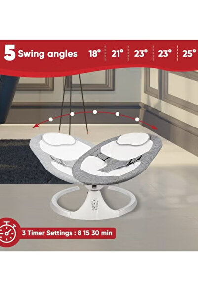 Cady One Baby Rocking Chair Bluetooth and Music with Remote Control, Electric Rocking Chair