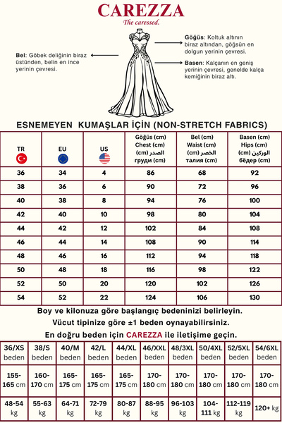 CAREZZA Marvella - Taş İşlemeli Tulum Abiye - Bordo