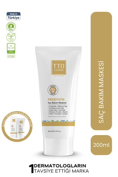 TTO Clinic Prebiyotik Dökülme Önleyici Saç Bakım Maskesi