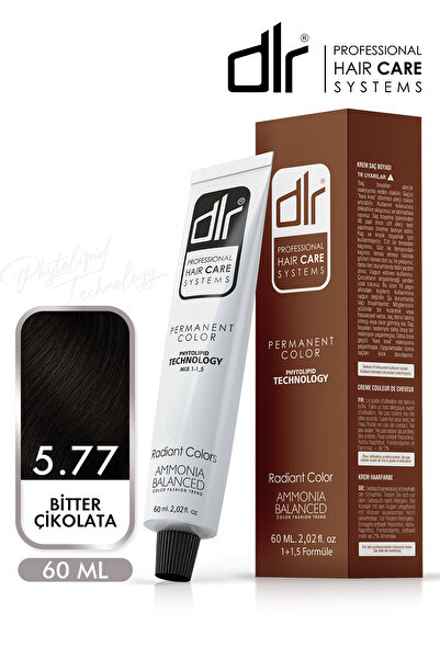 DLR Color Saç Boyası 60ml 5.77 Bitter Çikolata - Profesyonel Kuaför Kalitesin...