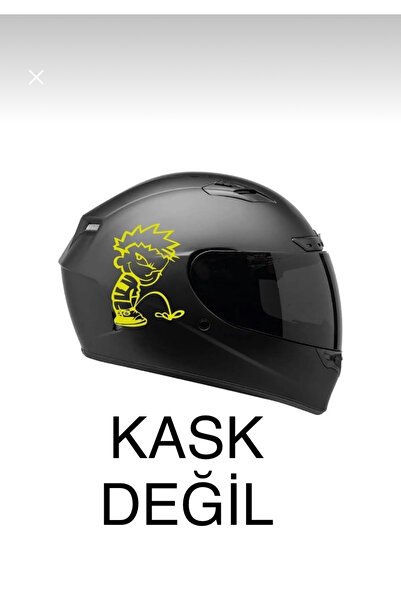 DesingONB Tek Renk Pis Çocuk Sticker (dirty Boy Helmet Stickers) Kask Sticker...