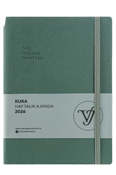 Victoria's Journals Kuka 2026 Weekly Agenda A5 (14X21Cm) Flexible Cover Ivory 80Gr.