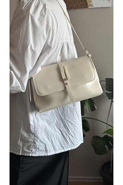 cosybag. Pinterest Senna Модель Жіноча М'яка Штучна Шкіра Маленька Сумка На Плече Крем