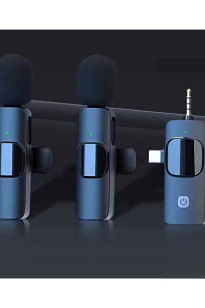 Datastar İkili Jacklı Type-c Lightning Kablosuz Yaka Mikrofonu
