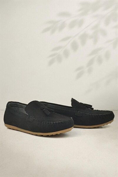 Rakerplus Black Suede Boys' Loafers