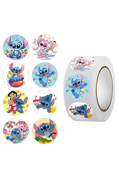 Miniso 500 قطعة من ملصقات ديزني الكرتونية اللطيفة ليلو ستيتش، يمكنك صنعها بنف...