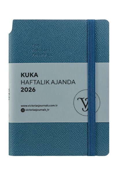 Victoria's Journals Kuka 2026 Weekly Agenda A6 (9X14 cm) Flexible Cover Ivory 80Gr.