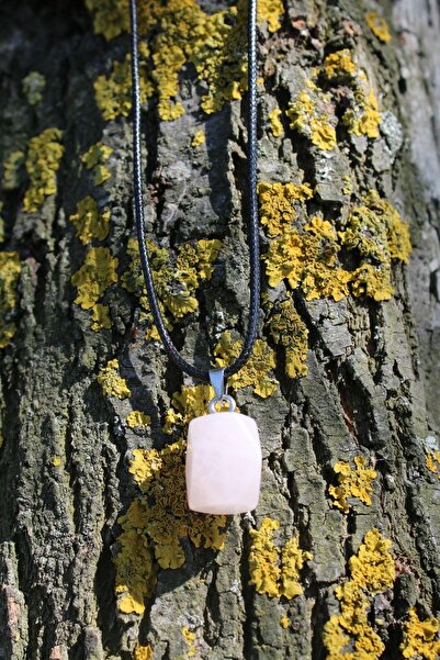 Paganca الوردي الكوارتز القلب شقرا العاطفة الطاقة الحجر الطبيعي قلادة روحية