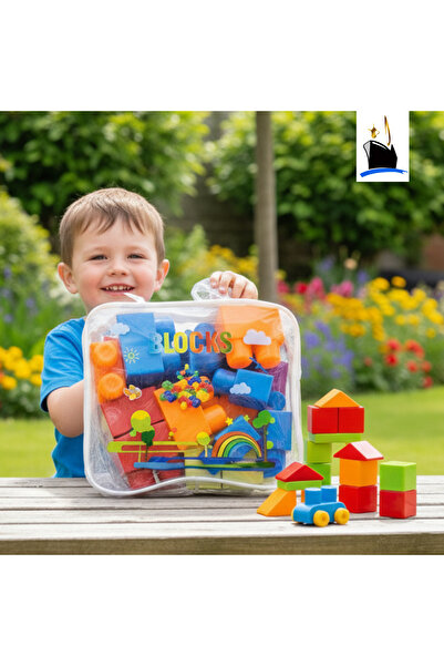 PP شنطة مكعبات قوس قزح اولادي البجاد