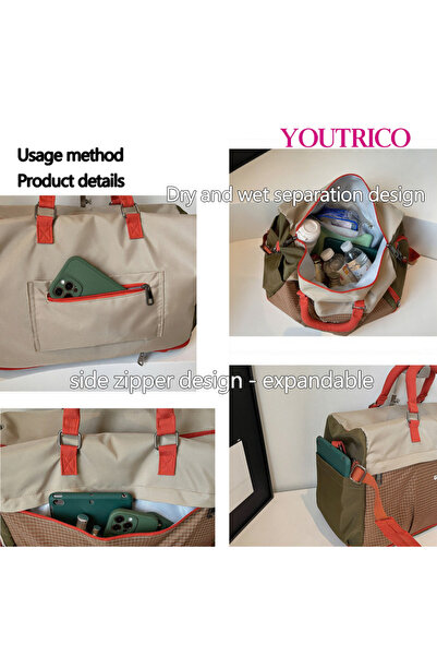 Youtrico Sports Bag - Travel Shoulder Strap Hand Suitcase