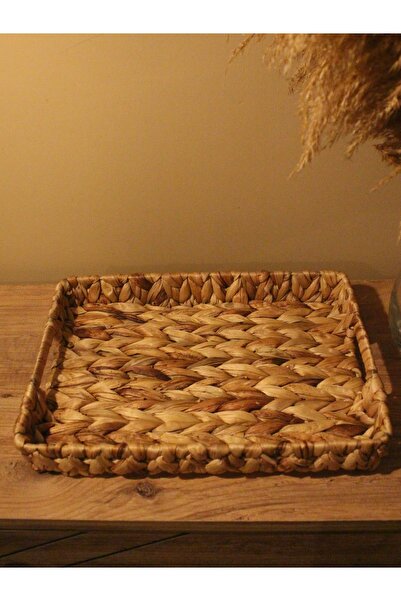 Paganca Wicker Water Hyacinth Rectangular Tray Medium Size