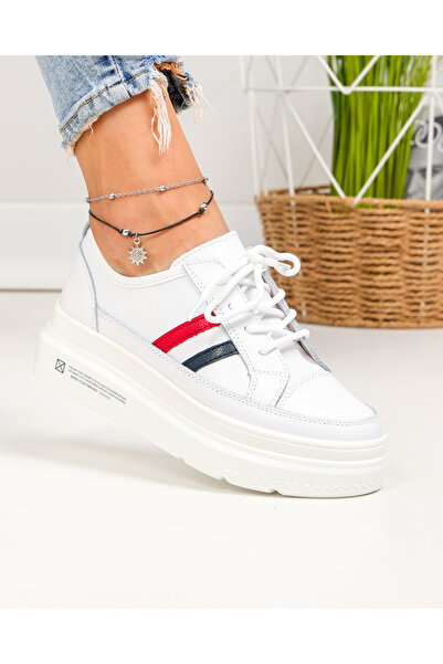 starlike Casual shoes in natural leather, white, AW90