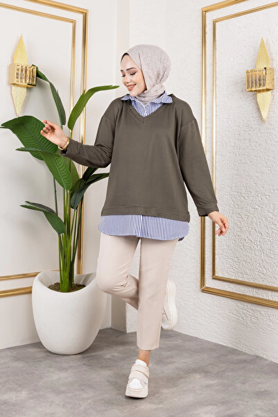 Moda MSK Kadın Gömlek Detaylı Modal Kumaş Tunik