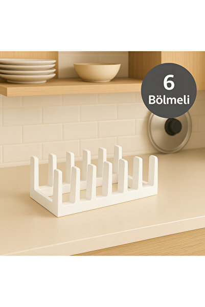 Nesto Home 6 Bölmeli Tabak Tencere Kapağı Düzenleyici