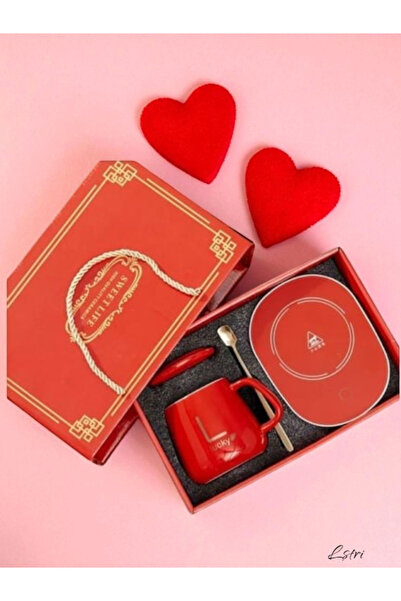 lstri Lucky Designed Electric Heated Lid Warm Keeping Warmer Coffee Mug Cup Cup (with Plug)