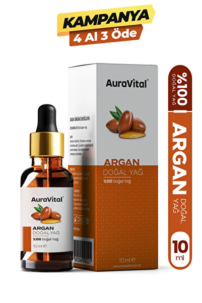 AuraVital Argan Yağı 10 ML % 100 Saf ve Doğal