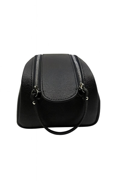 HBS Black Faux Leather Handbag