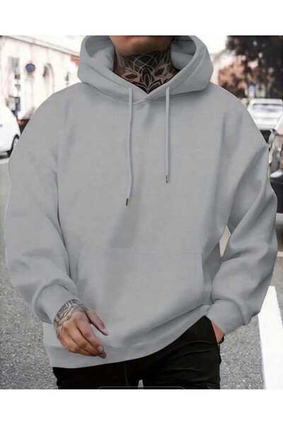 ORVIO Group Men's Luxury Hoodie – Roses and Playing Cards