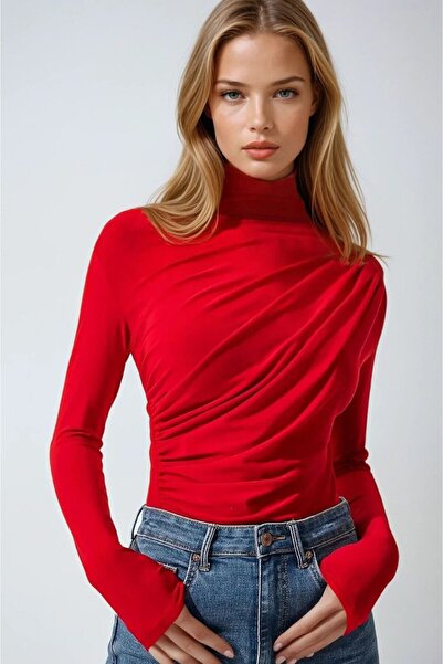 SEVENLINE Γυναικεία μπλούζα με λεπτομέρεια με γιακά με γραμμή Sandy