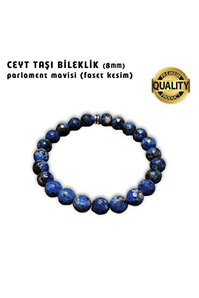 Mabeyn CEYT TAŞI (PARLAMENT MAVİSİ) BİLEKLİK - 8 MM (FASET KESİM)