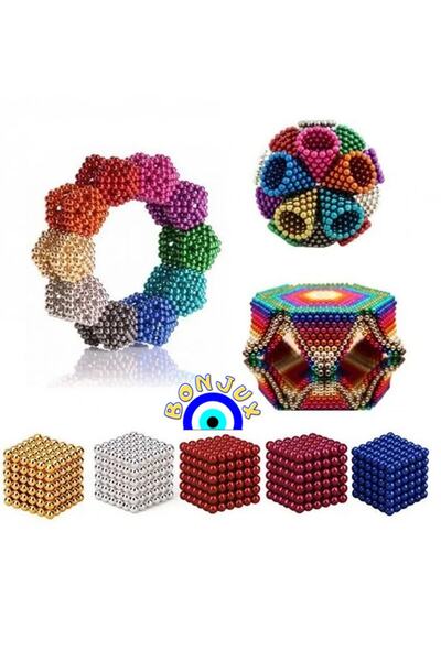 BONJUX Sihirli Manyetik Toplar Mıknatıslı 150 Adet Bilye mıknatıs