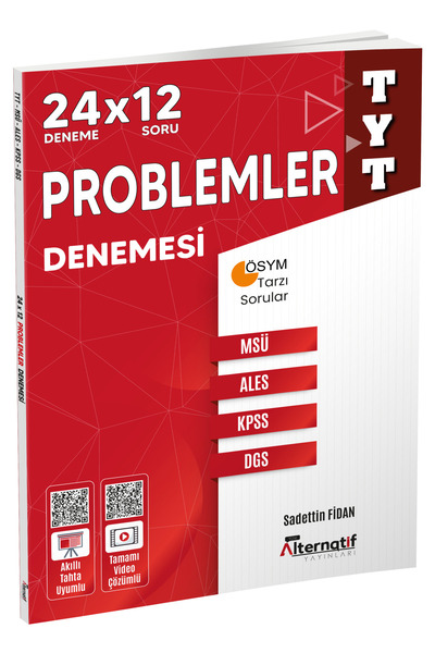 YENİ ALTERNATİF YAYINLARI ALTERNATİF YAYINLARI TYT PROBLEMLER DENEMESİ MSÜ-AL...