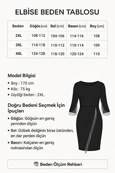Dilay Boutique Zincir Detaylı Bisiklet Yaka Elbise