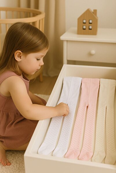 Pico Baby 3-Piece Baby Girl & Kids Cotton Pantyhose Colorful Patterned