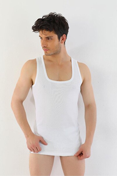 Çift Kaplan 775 Чоловічі футболки Ribana, 2 шт., білі