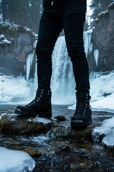 BIG KING Μαύρες μπότες