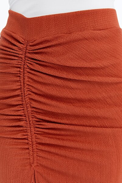 Maison La Femme Fusta de damă, cu șnur reglabil, cu fantă, lungime maxi