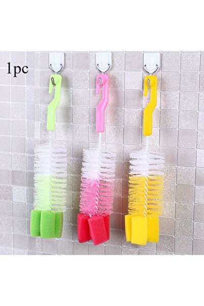 Choice فرشاة تنظيف زجاجات الأطفال متعددة الوظائف بمقبض طويل، فرشاة تنظيف إسفن...