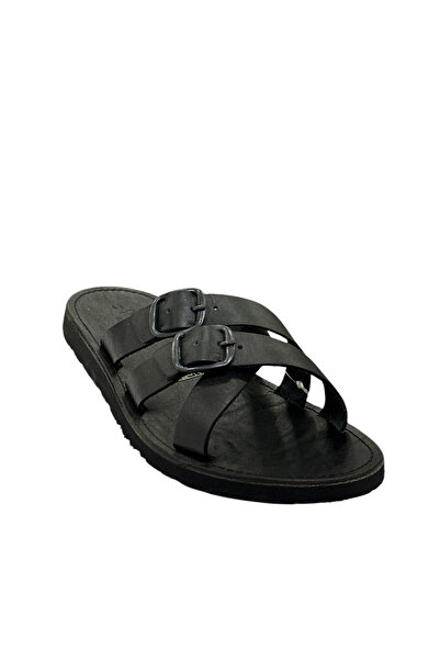 Dockers By Gerli 216360   Papuci de piele pentru bărbați negri