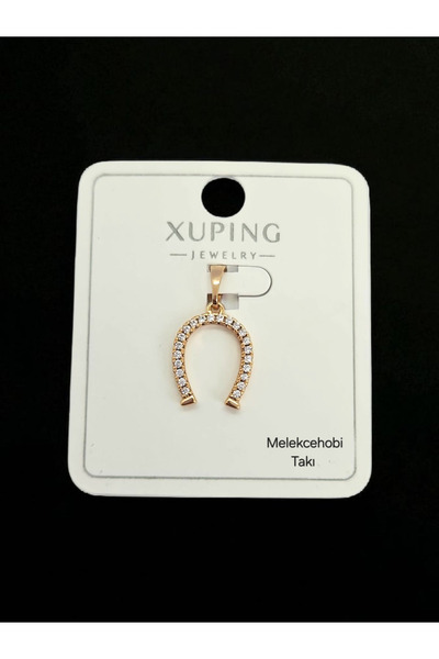 XUPING JEWELRY Melekcehobi Takı Xuping Marka Rose Gold At Nalı Kolye Ucu