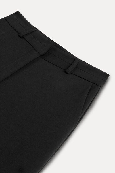 VATKALI High-Waisted Palazzo Pants with Double Belt Detail